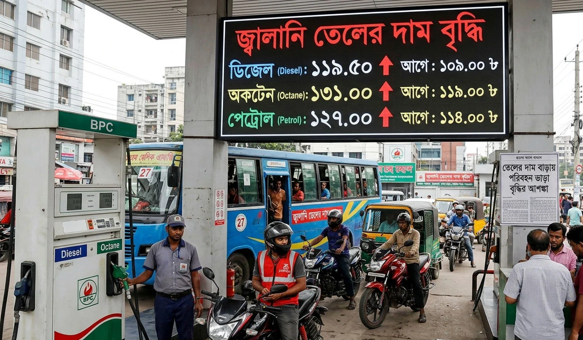 জ্বালানি তেলের দাম বৃদ্ধি