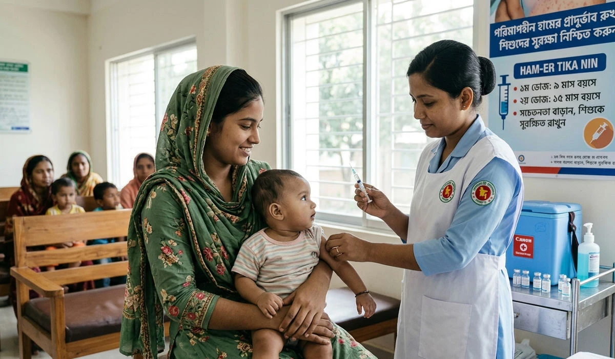 বাংলাদেশে হামের প্রাদুর্ভাব