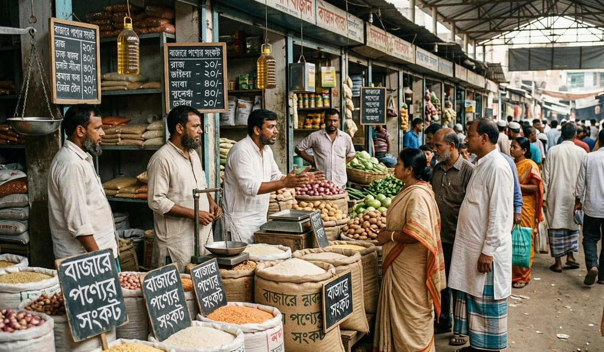 বাজারে পণ্যের সংকট