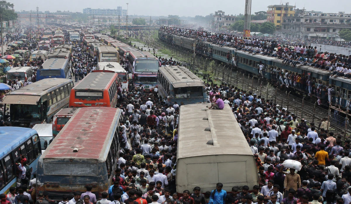 ঈদযাত্রায় ভোগান্তি
