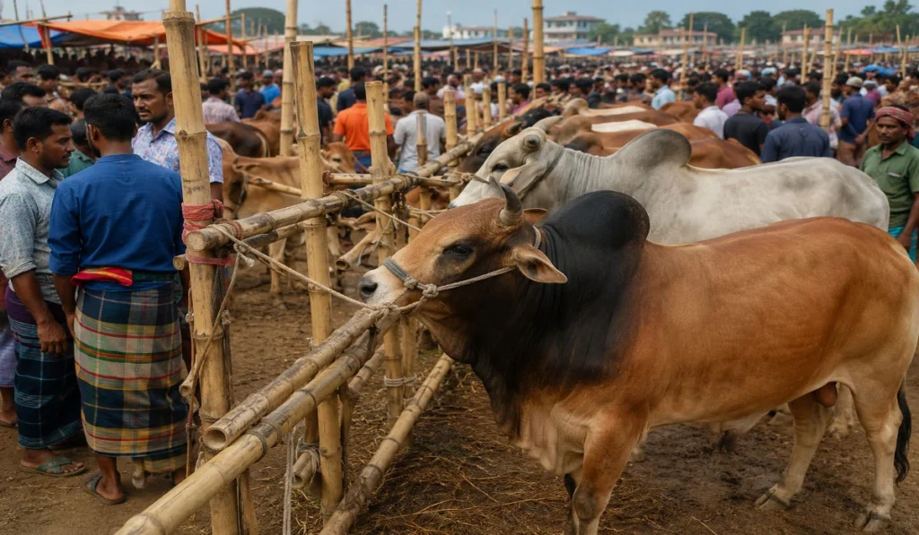গাবতলী পশুর হাটে আজকের গরুর দাম