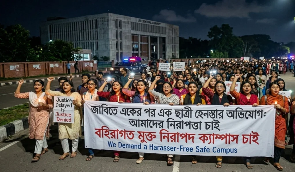 জাবিতে একের পর এক ছাত্রী হেনস্তার অভিযোগ