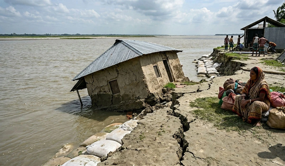 নদী ভাঙনে নতুন এলাকা ক্ষতিগ্রস্ত